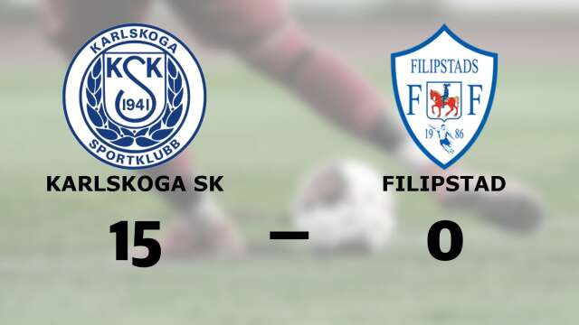 Karlskoga SK vann mot Filipstads FF