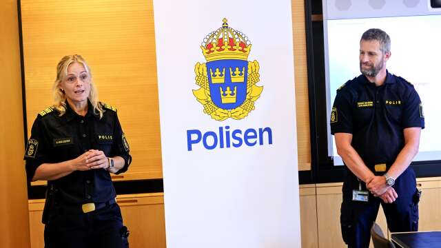 Terrorhotsnivån i Sverige höjdes under torsdagen, Anna Hallqvist, polisområdeschef för Värmlands län och Sonny Nilsson.