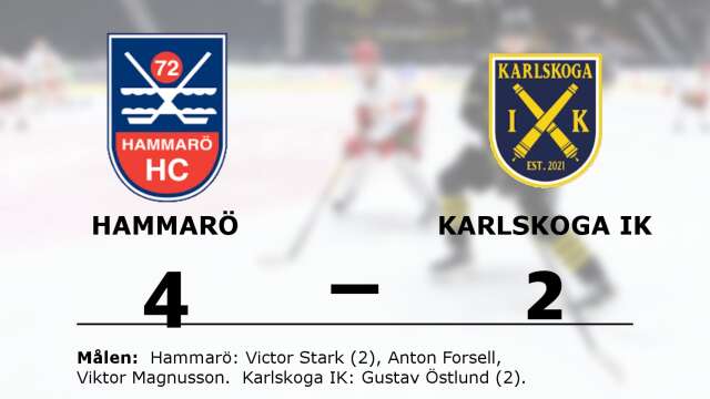 Hammarö HC vann mot Karlskoga IK