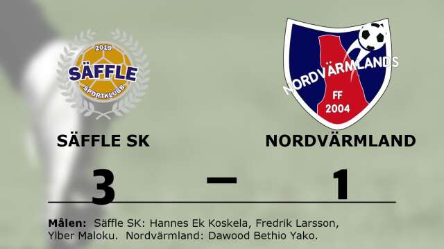 Säffle SK vann mot Nordvärmlands FF