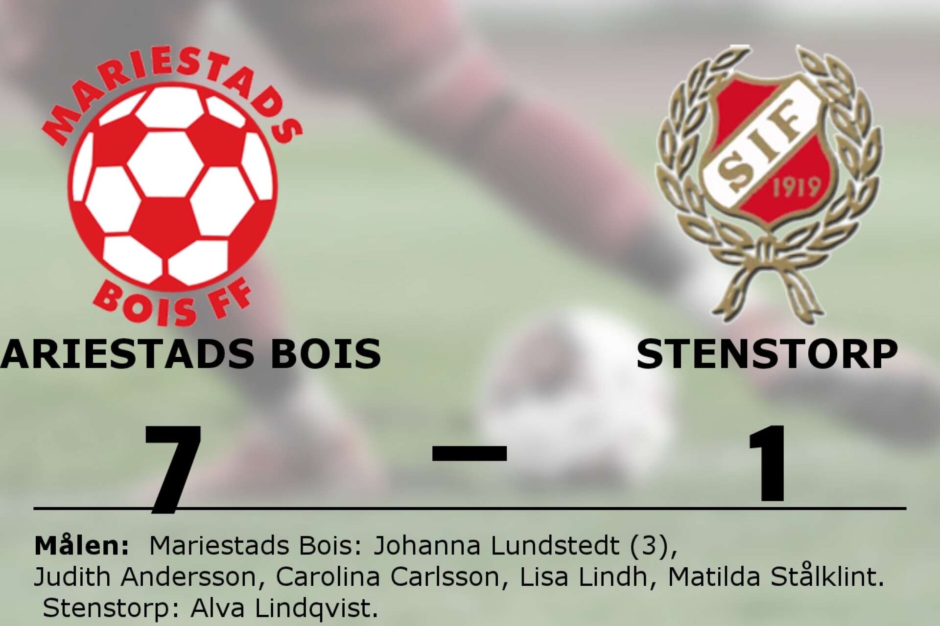 Mariestads Bois FF vann mot Stenstorps IF
