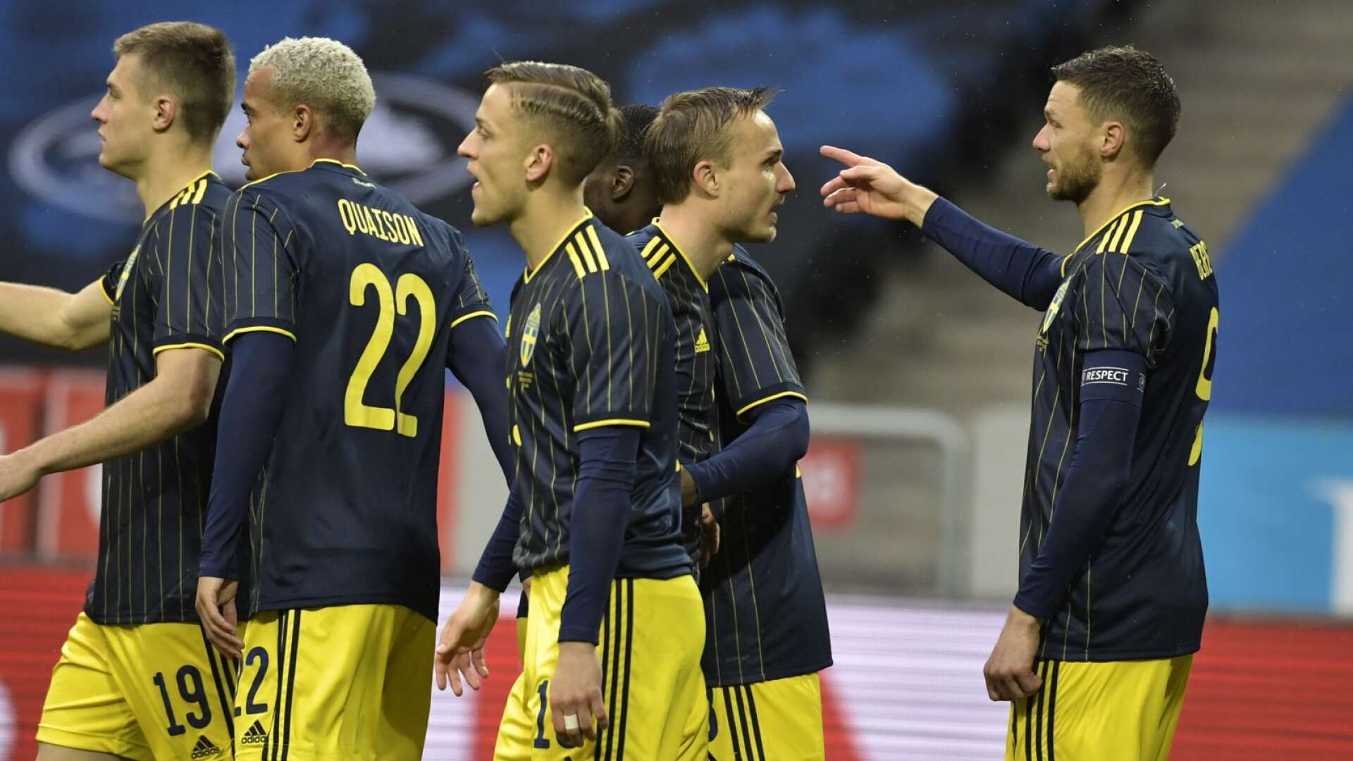 Marcus Bergs 23:e mål i landslaget kom redan efter tre minuter mot Estland.