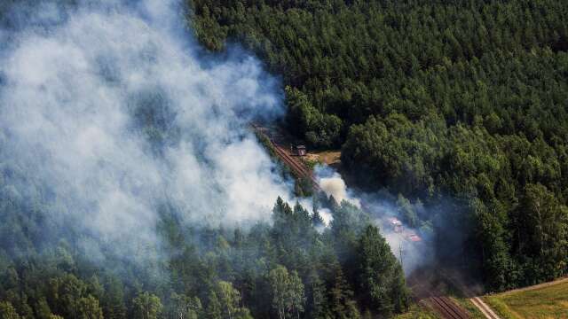 Brandflyget är redo att spana efter skogsbränder i Värmland.