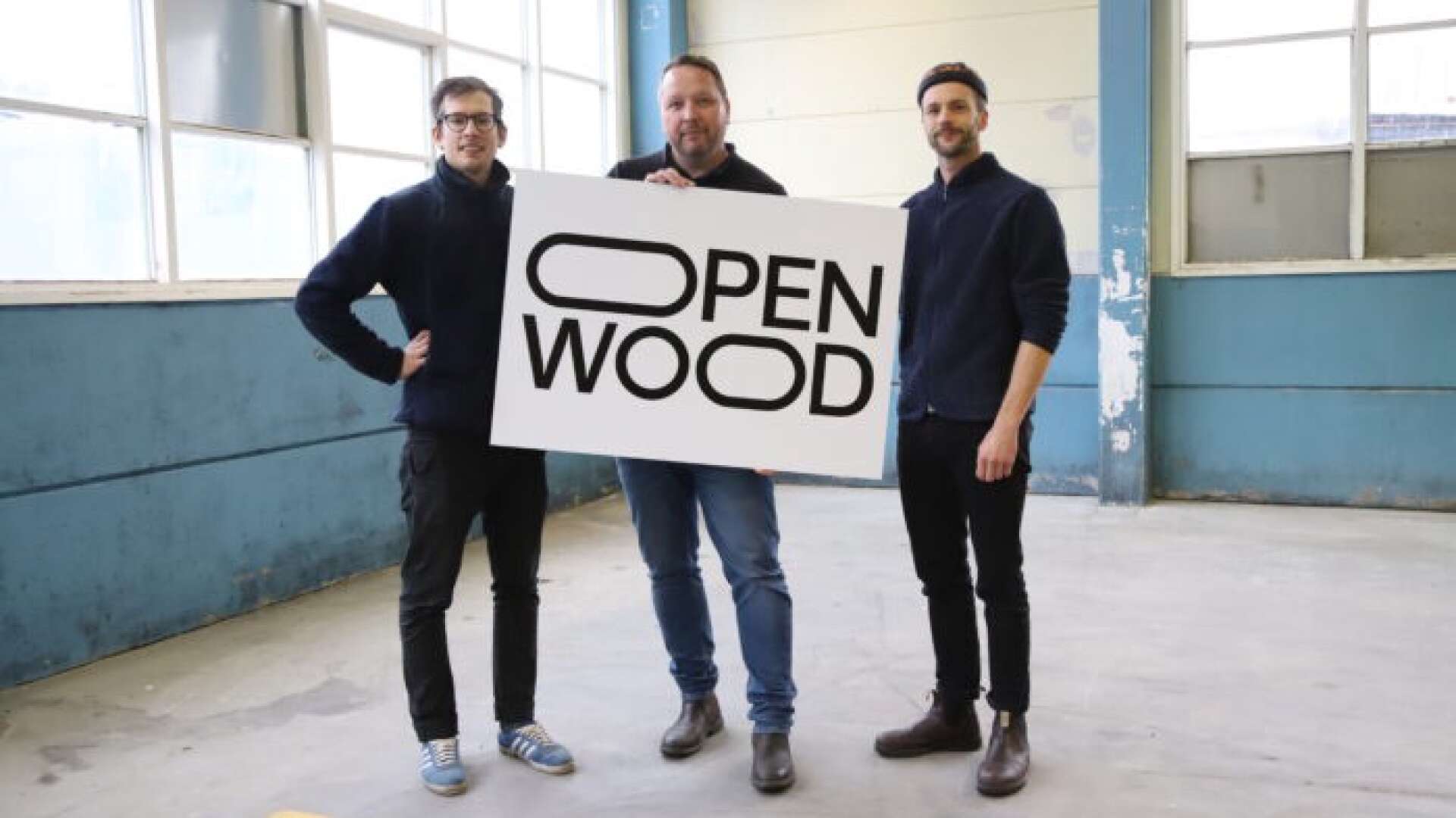Projektgruppen för Open Wood, Dals Långed : Kacper Adam, Mikael Sandqvist, och Marc Hoogendijk 