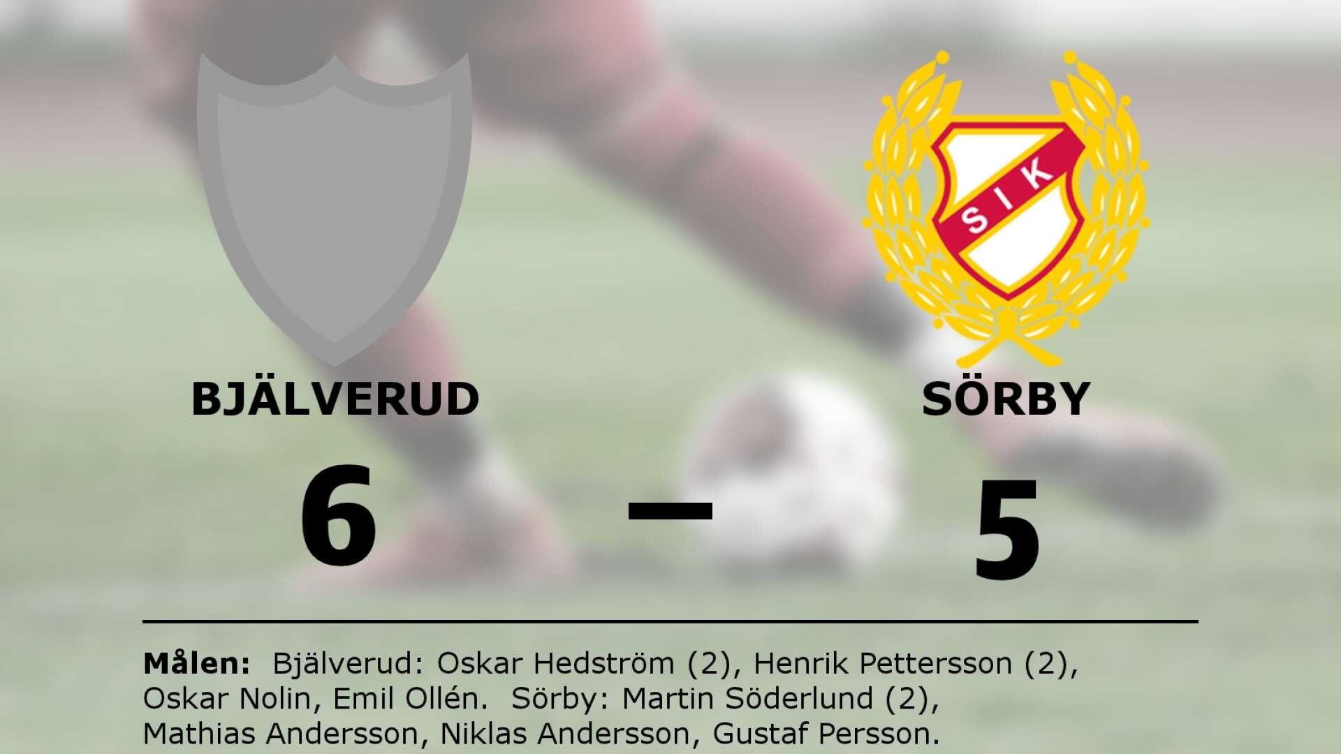 Bjälveruds IK vann mot Sörby