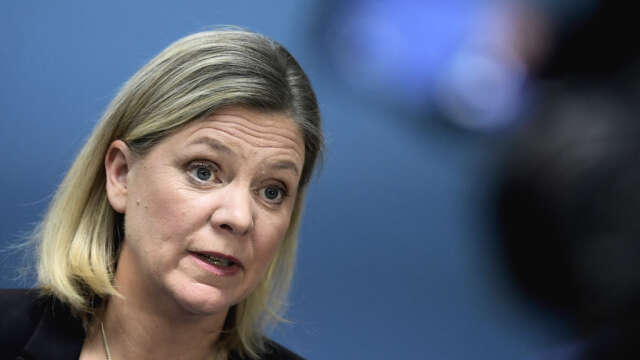 Finansminister Magdalena Andersson (S) befarar fusk med permitteringspengarna. Arkivbild.