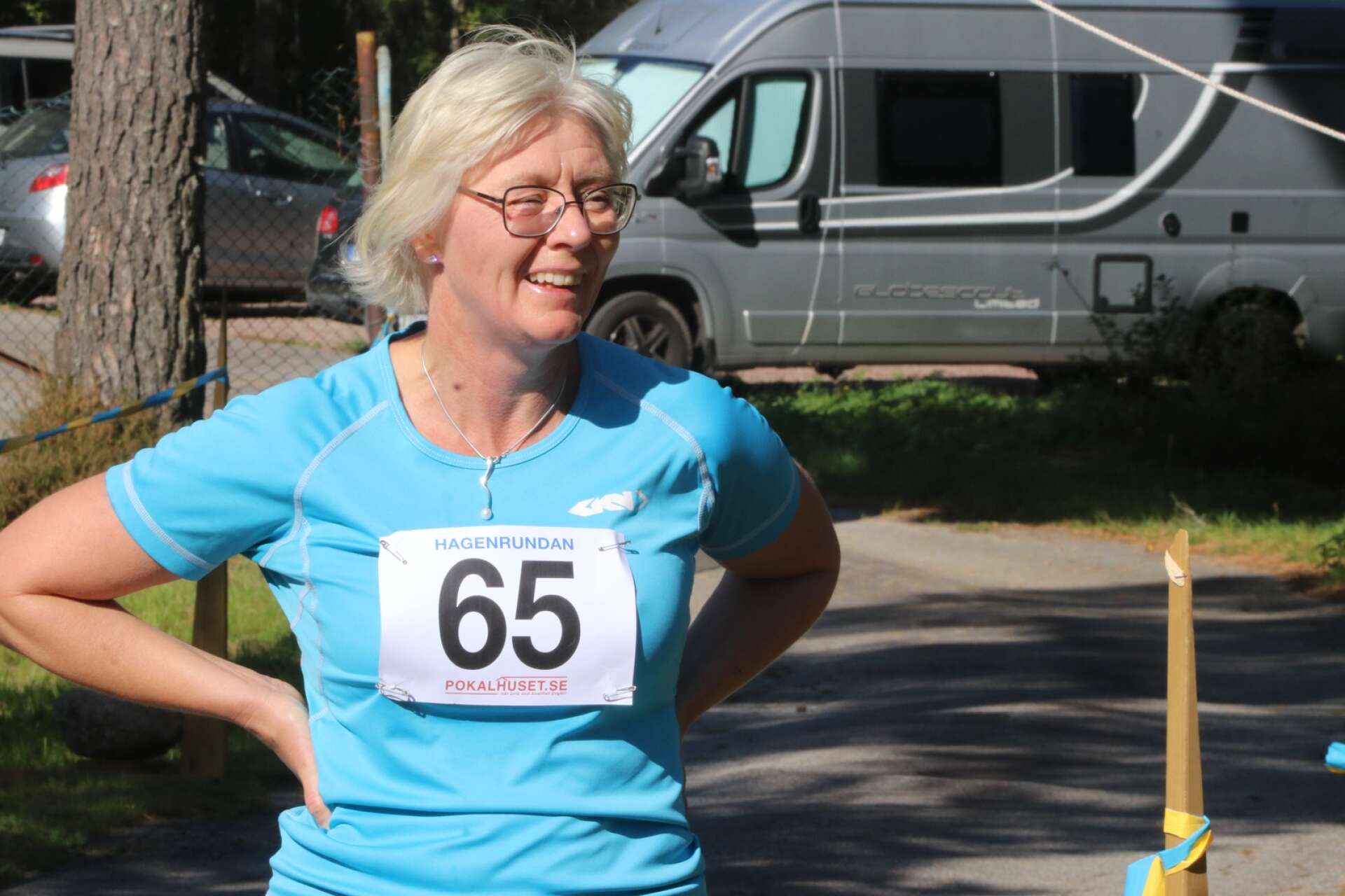 Helene Svantesson från Trollhättans SOK slutade på tredje plats i motionsklassen över 4 km – som dominerades av kvinnor.