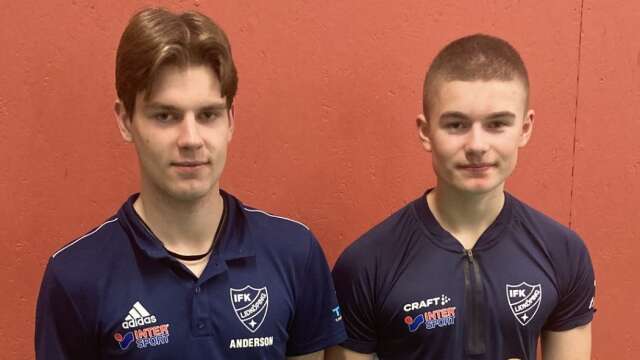 Olle Andersson och Liam Johansson blev distriktsmästare i HJ 17, lag.