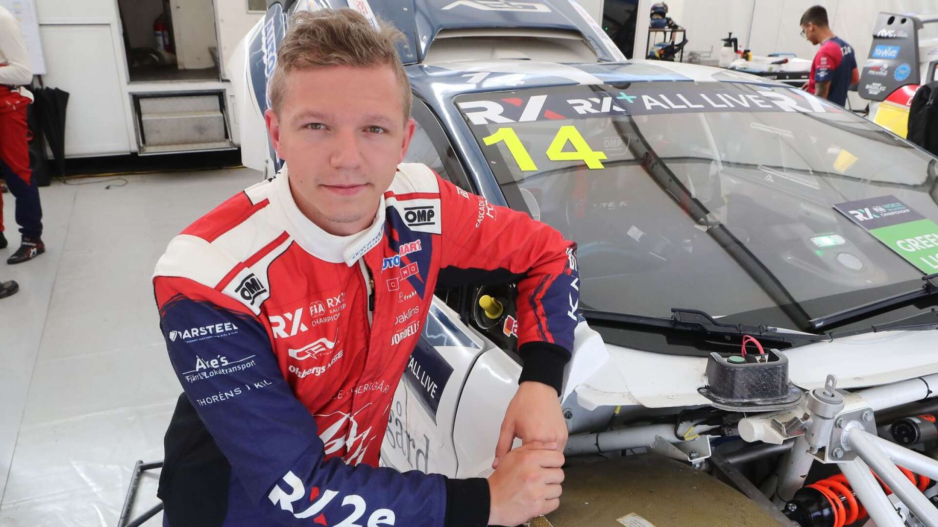 Nils Andersson blev tvåa i elbilsklassen RX2e.