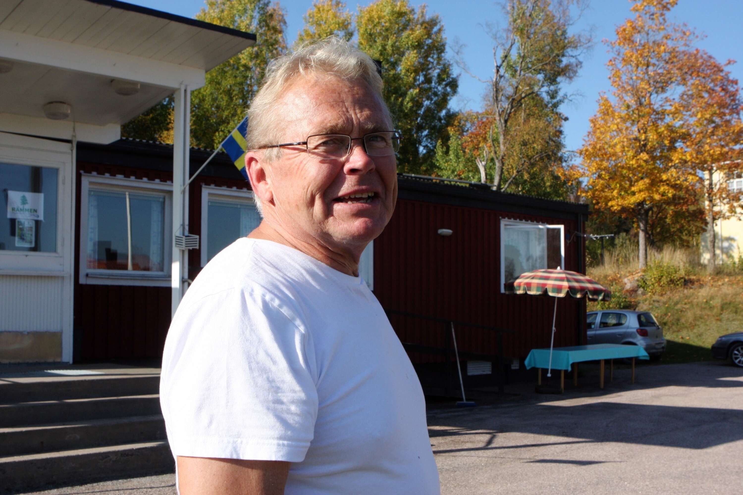 Hans Bergkvist är ordförande i Rämmens bygdegårdsförening.
