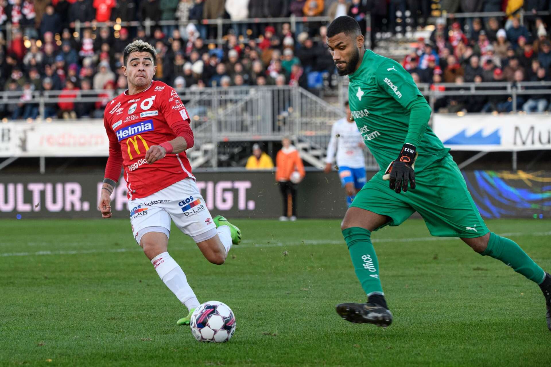 Diego Campos gjorde ett starkt inhopp i den mållösa hemmamatchen mot Värnamo förra hegen och får chansen från start mot Malmö FF.
