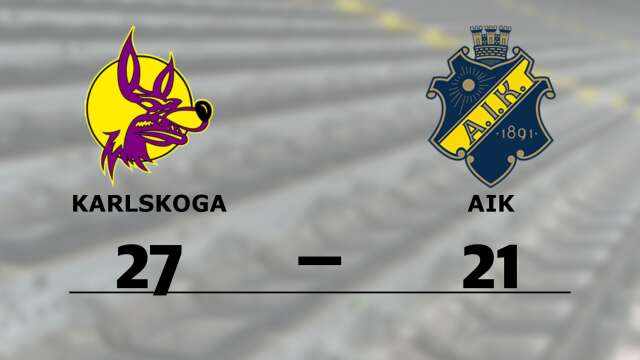 Karlskoga Wolves vann mot AIK