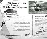 Inför invigningen i april 1954 annonserade Säffle Bilaktiebolag i Säffle-Tidningen. Då var det Fords bilar som man lockade med och den nybyggda verkstaden.