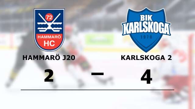 Hammarö HC förlorade mot BIK Karlskoga Junior
