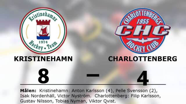 Kristinehamns HT vann mot Charlottenbergs HC