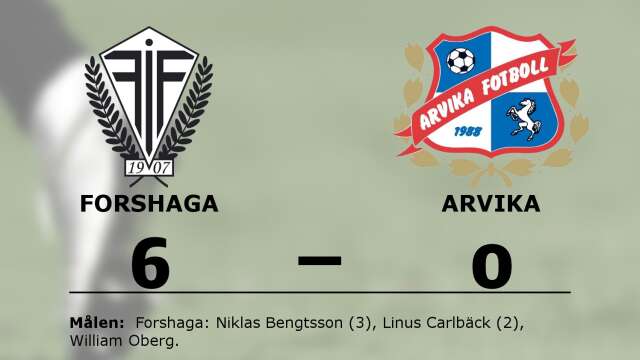 Forshaga IF Fotboll vann mot IK Arvika Fotboll