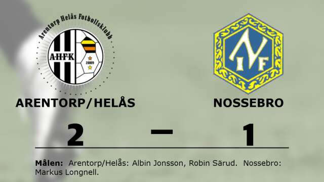 Arentorp/Helås vann mot Nossebro IF