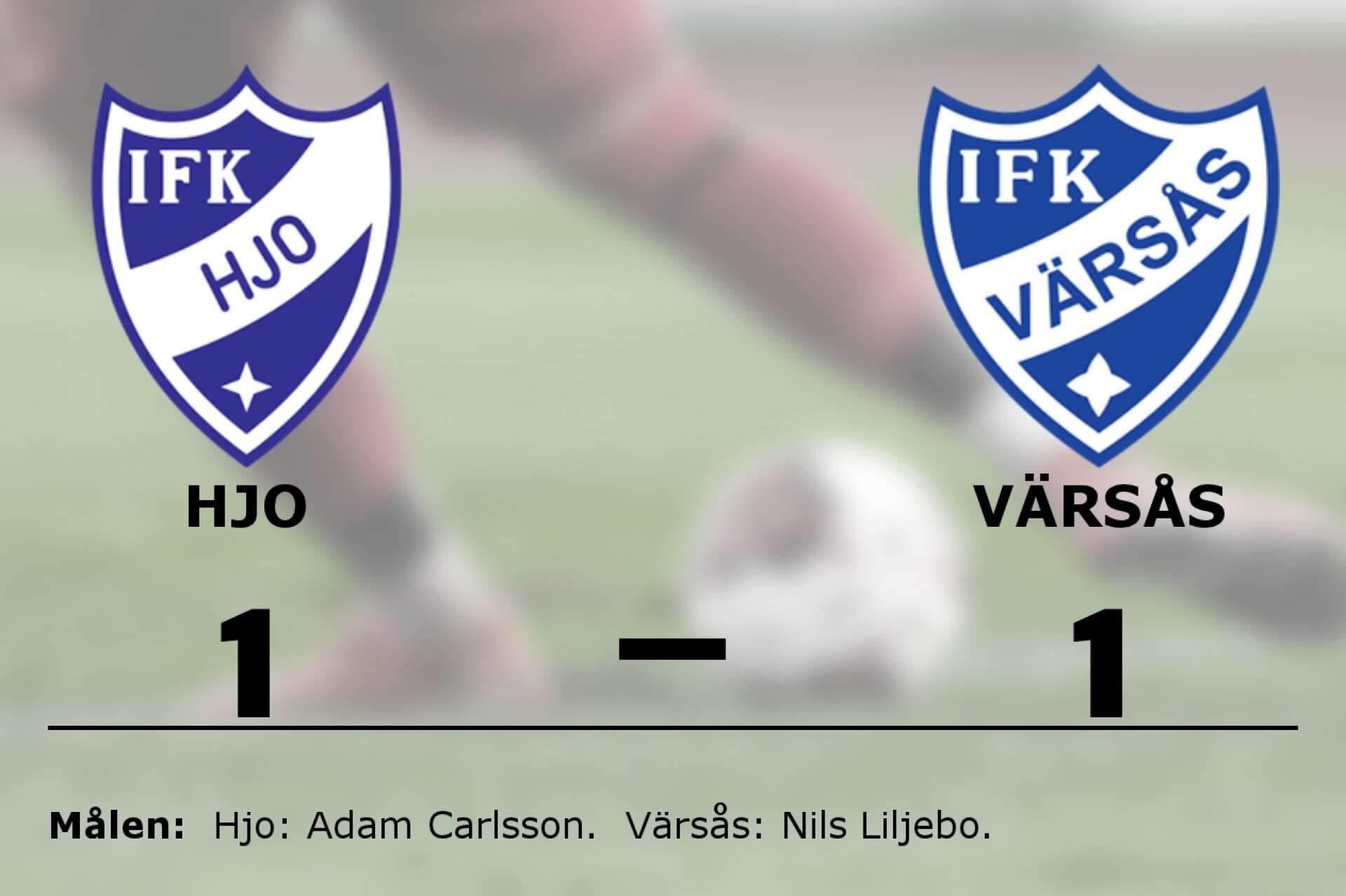 IFK Hjo spelade lika mot IFK Värsås