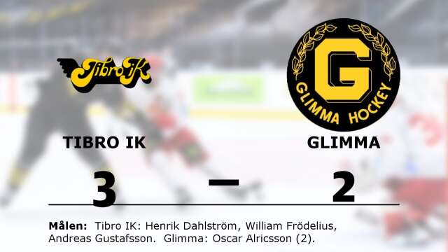 Tibro IK vann mot Glimma HK