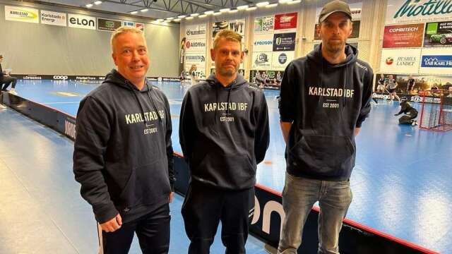 Kjell-Owe Pettersson, analys, Marcus Olofsson, assisterande tränare, och Thobias Ohlsson, huvudtränare, är nya i Karlstad IBF.
