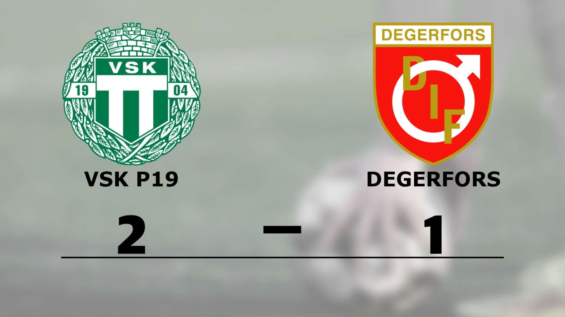 Västerås SK FK vann mot Degerfors IF Junior