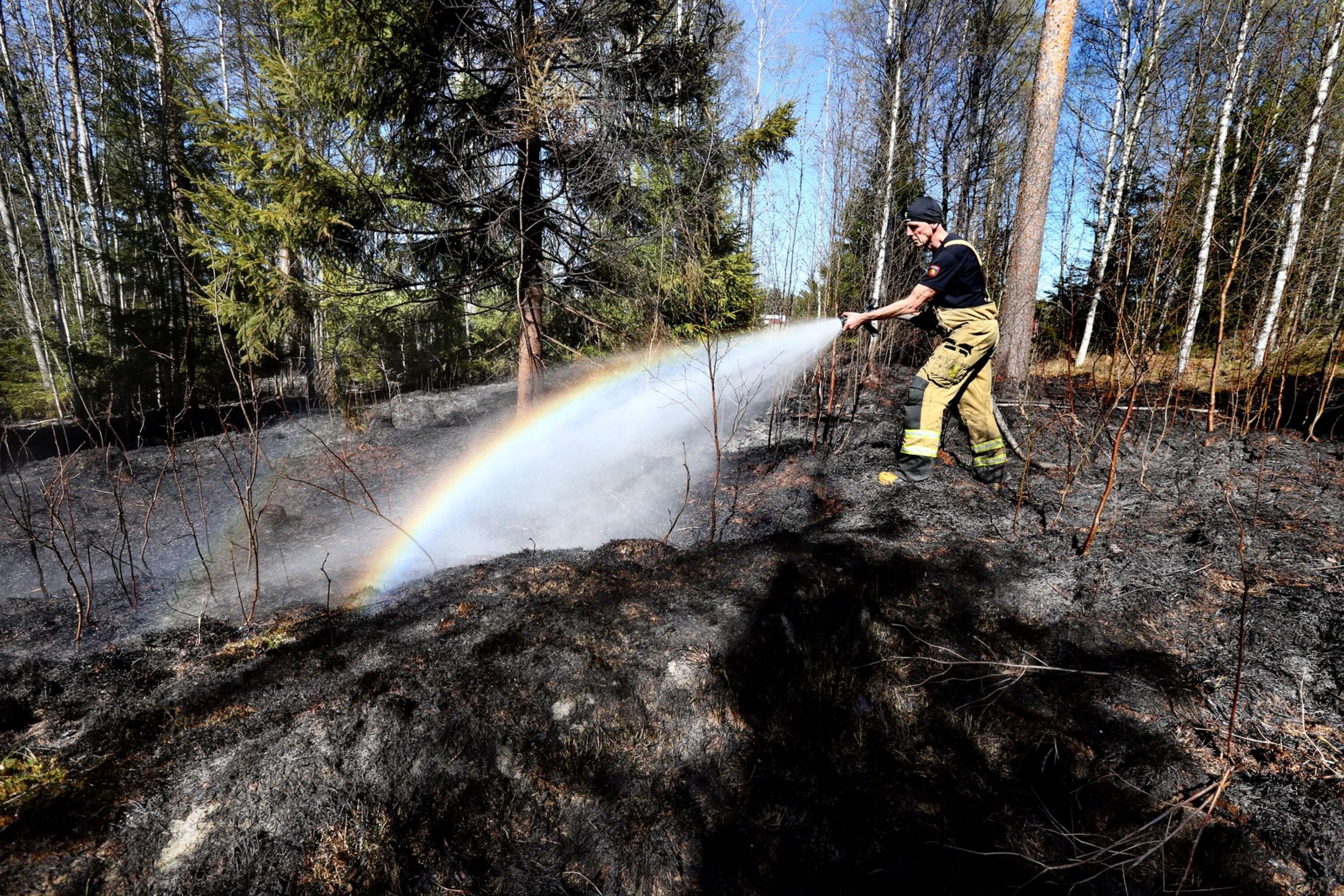 Det är gräsbrandssäsong nu och både MSB och SMHI varnar för brandrisk. Arkivbild.