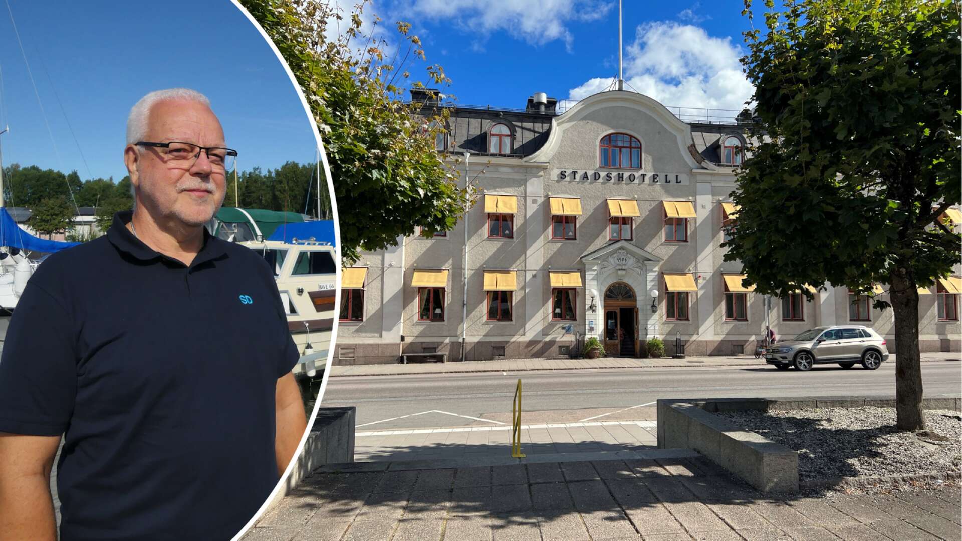 Sverigedemokraternas Ove Kaye får nu se sig om efter en annan lokal för valvaka efter att Åmåls stadshotell med kort varsel avbokat partiet. 