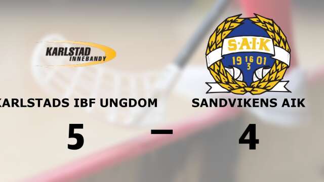 Karlstad IBF Ungdom vann mot Sandvikens AIK