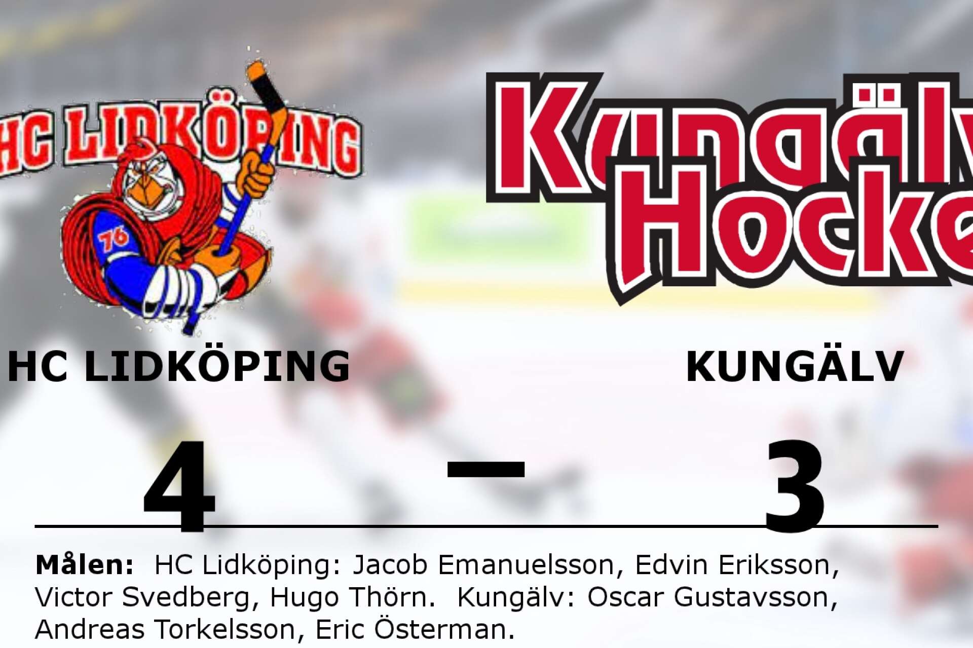 HC Lidköping vann mot Kungälvs IK