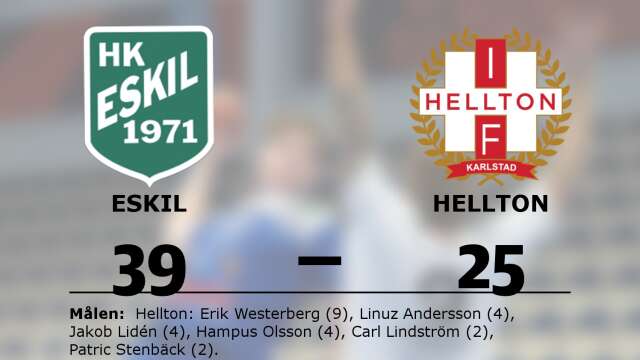HK Eskil vann mot IF Hellton