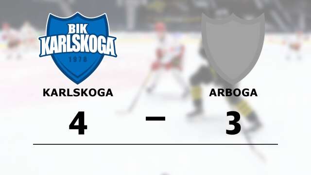 BIK Karlskoga Junior vann mot IFK Arboga IK
