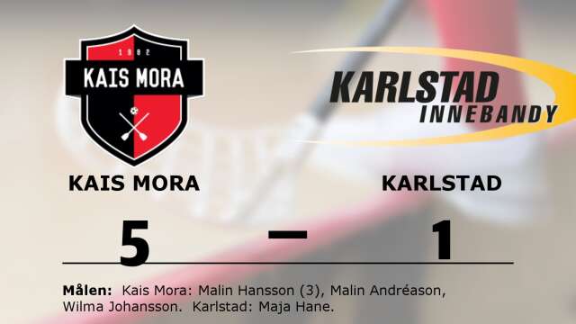 Kais Mora IF vann mot Karlstad IBF Dam
