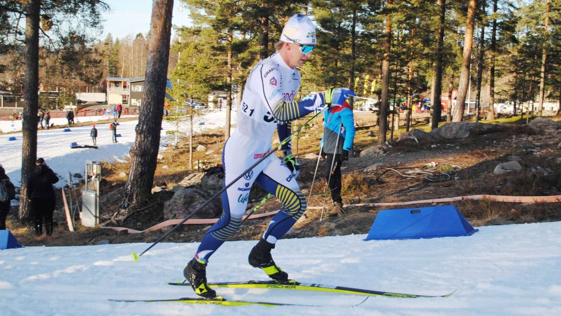 Ludvig Berg tog en pallplats i sprint i sin landslagsdebut. 