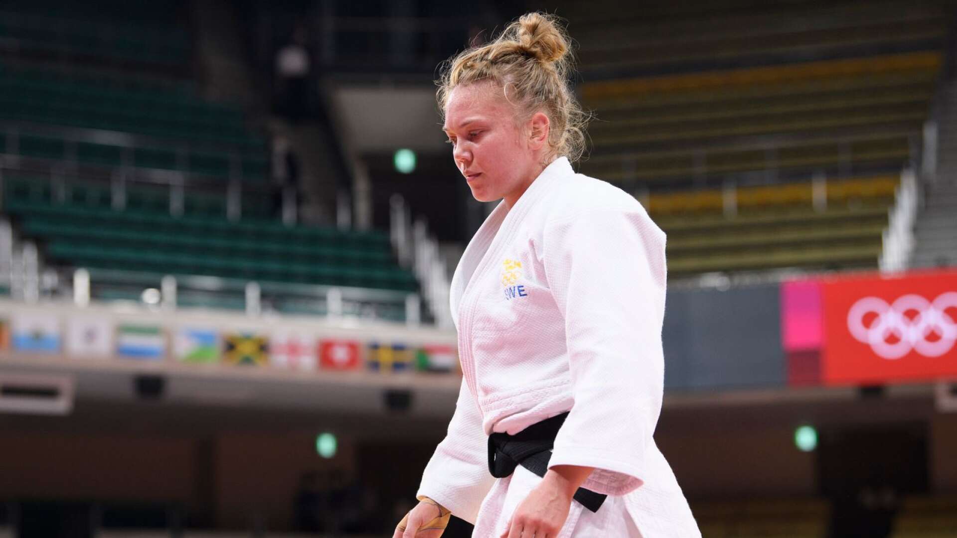 Anna Bernholm på OS i Tokyo 2021. I höstas gjorde värmländskan comeback efter knäskada och i dag var hon tillbaka på prispallen när hon tog brons på Tashkent Grand Slam.