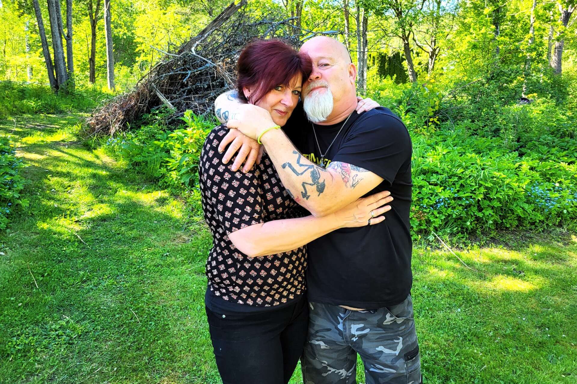 Maria och Torbjörn Eriksson har hjälpt till på Åmåls bluesfest sedan 2013. Paret gifte om sig på festivalen Sweden Rock 2018.