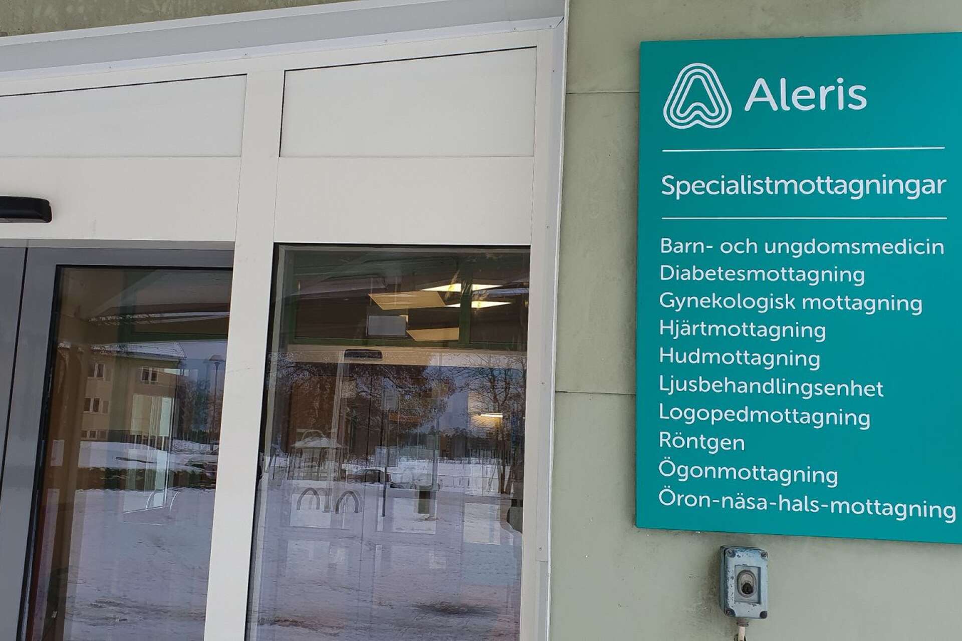 Aleris driver specialistmottagning på Dalslands sjukhus i Bäckefors.