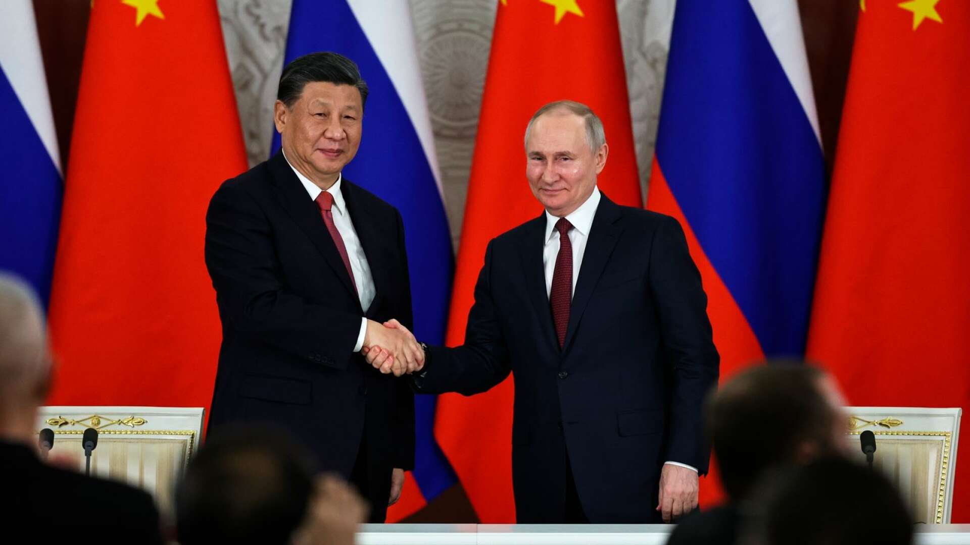 Såta vänner – Xi Jinping och Vladimir Putin. 