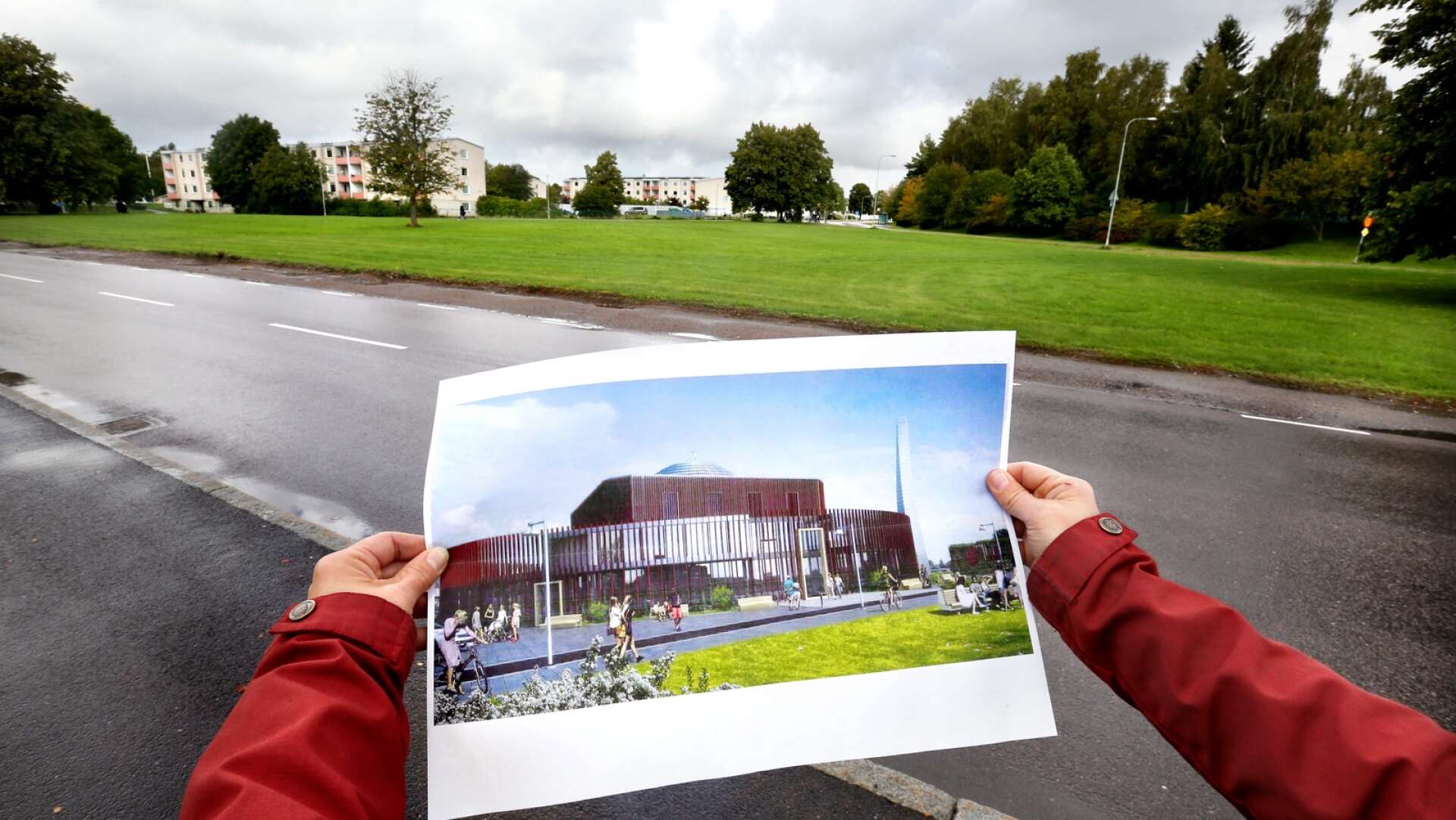 Här planeras moskén att bygga, på Rud i Karlstad.