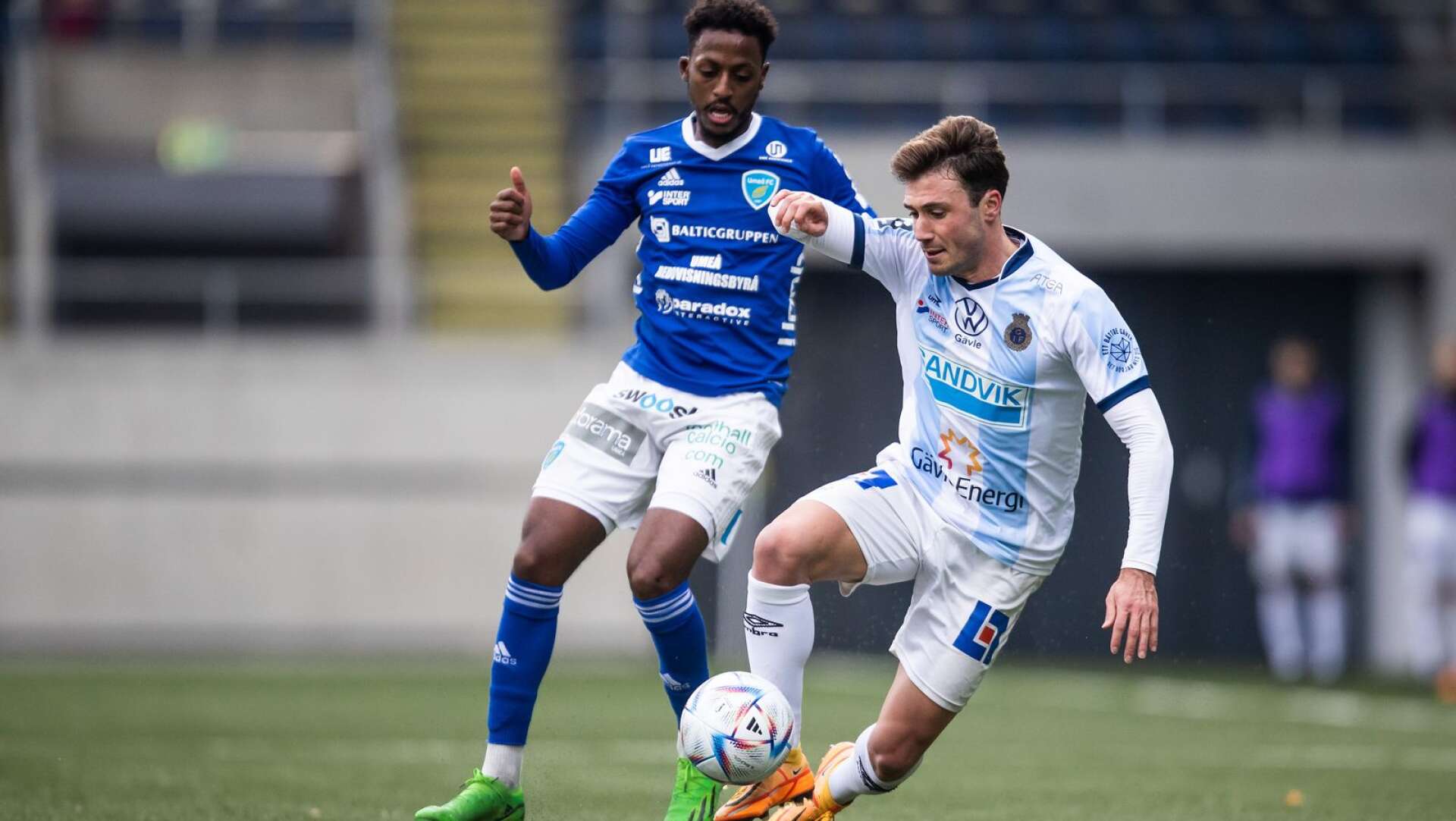 Ibrahim Habib, här i match mot Gefle, lämnar Umeå för Karlstad Fotboll.