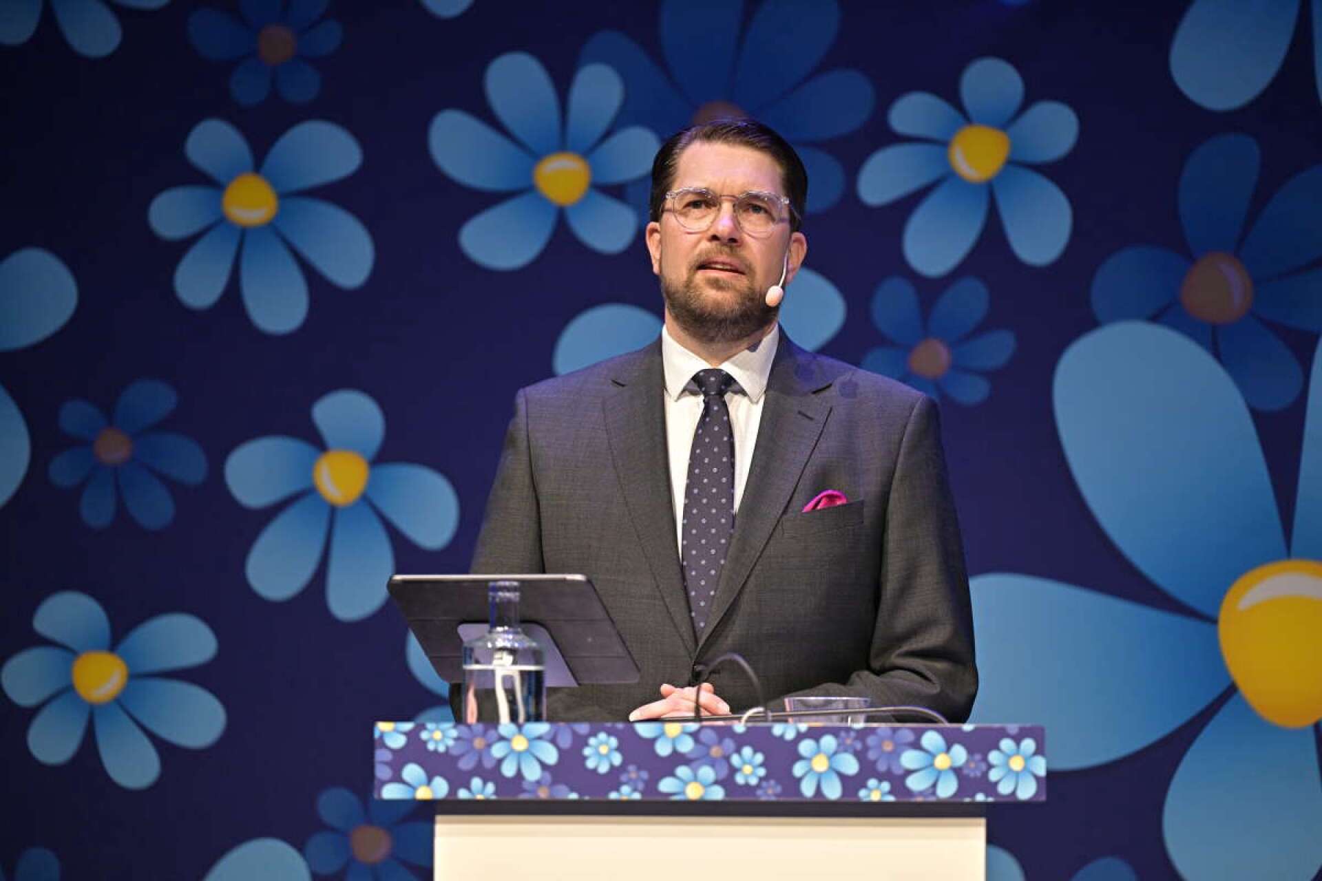 Under Sverigedemokraternas Landsdagar talade Jimmie Åkesson. På plats från Filipstad fanns Johnny Grahn. 