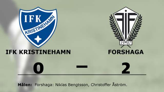 IFK Kristinehamn Fotboll förlorade mot Forshaga IF Fotboll