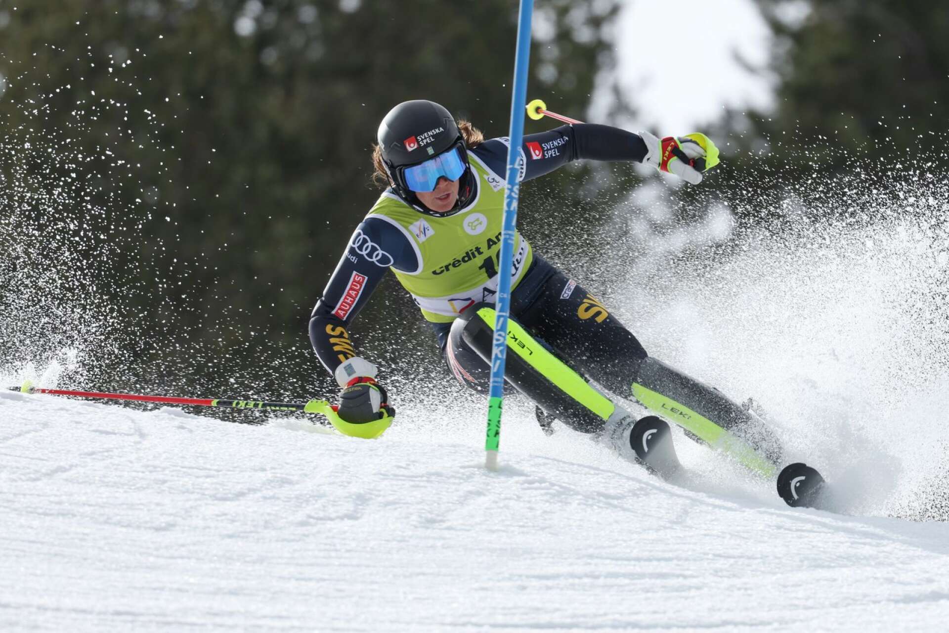 Personbästa för Sara Hector i säsongens sista slalomtävling.