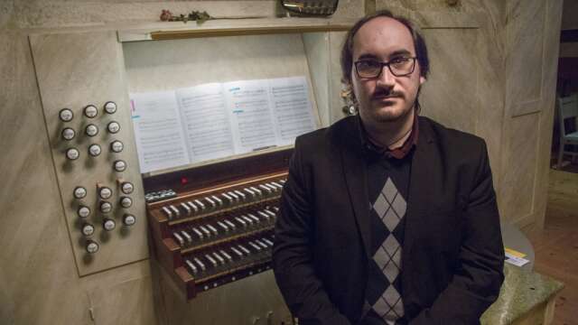 Riccardo Gnudi, organist i Karlskoga församling.