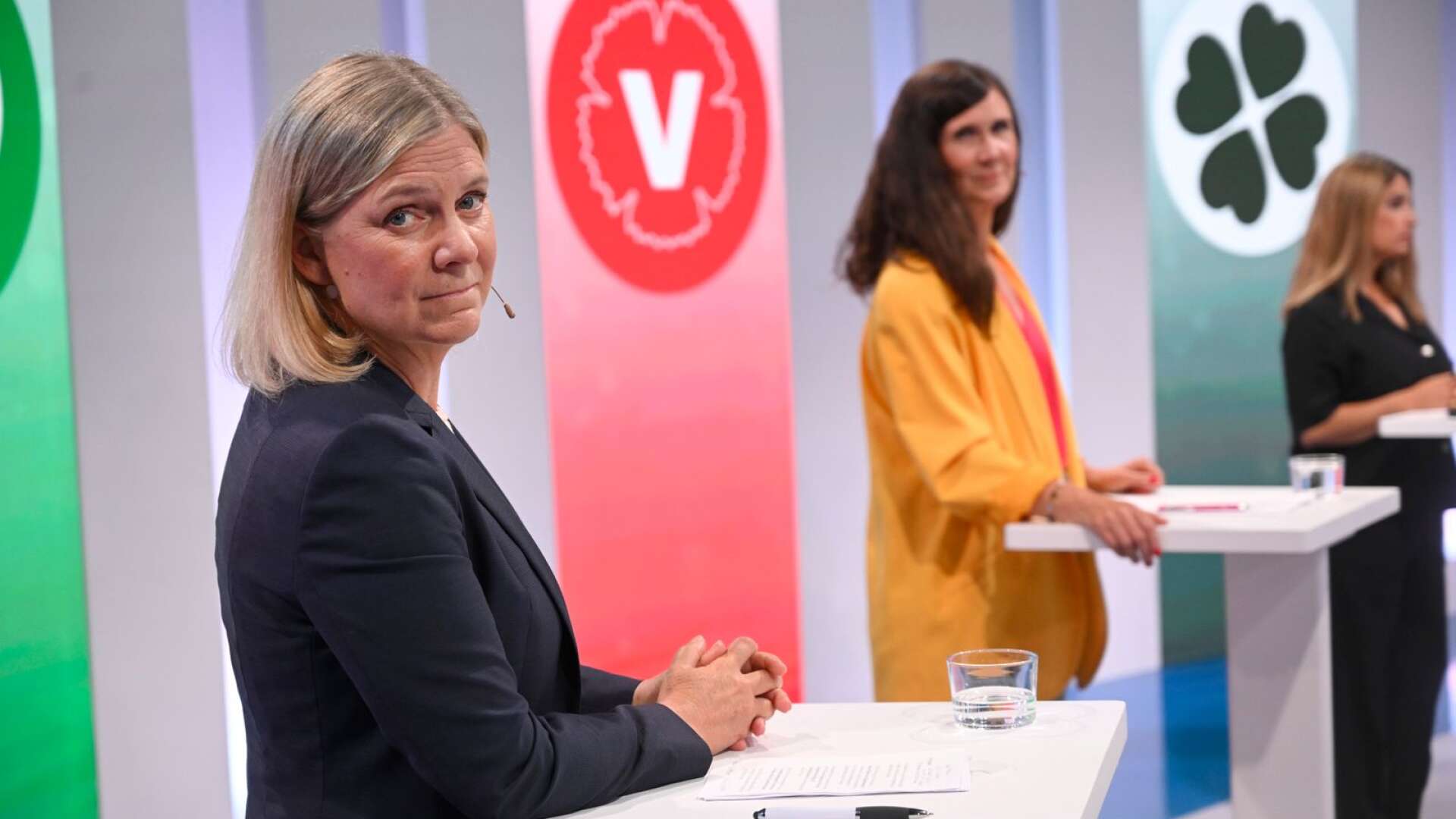 Magdalena Andersson (S) under Expressens partiledardebatt.