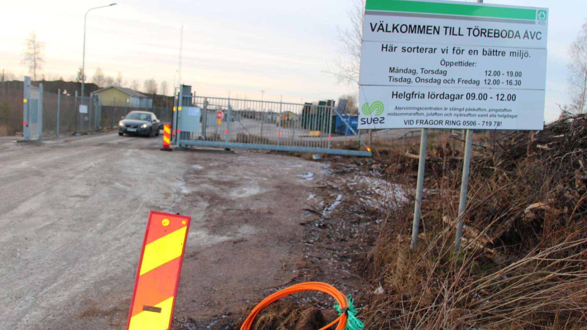Borrebodas återvinningscentral får nya och försämrade öppettider för företagare vid månadsskiftet.