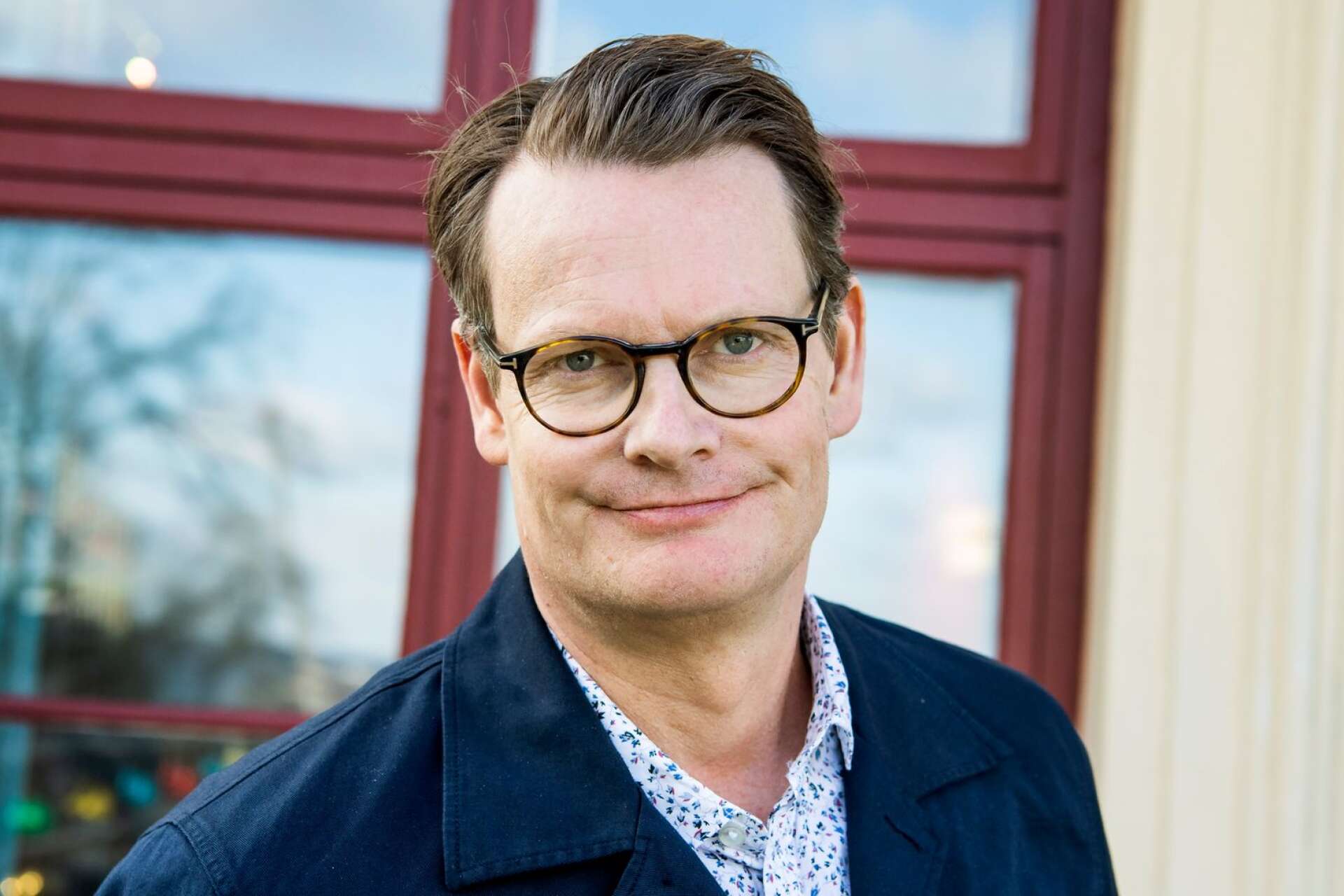 Per Schlingmann, känd före detta M-politiker, numera pr-konsult och författare bland annat, deltar på Karlstad business week.