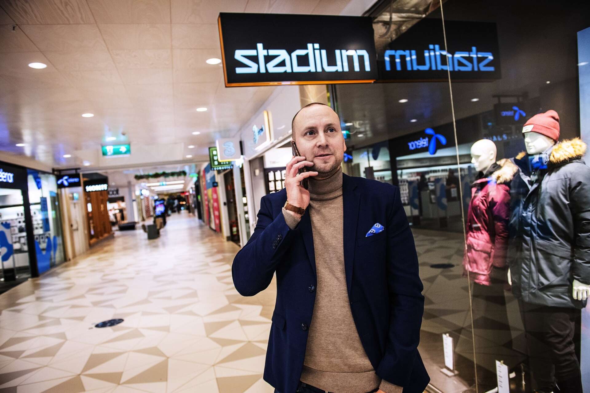 ”Det är en härlig stämning mellan hyresgäster och besökare”, säger Olof Ljungberg, centrumchef på Bergvik köpcenter.