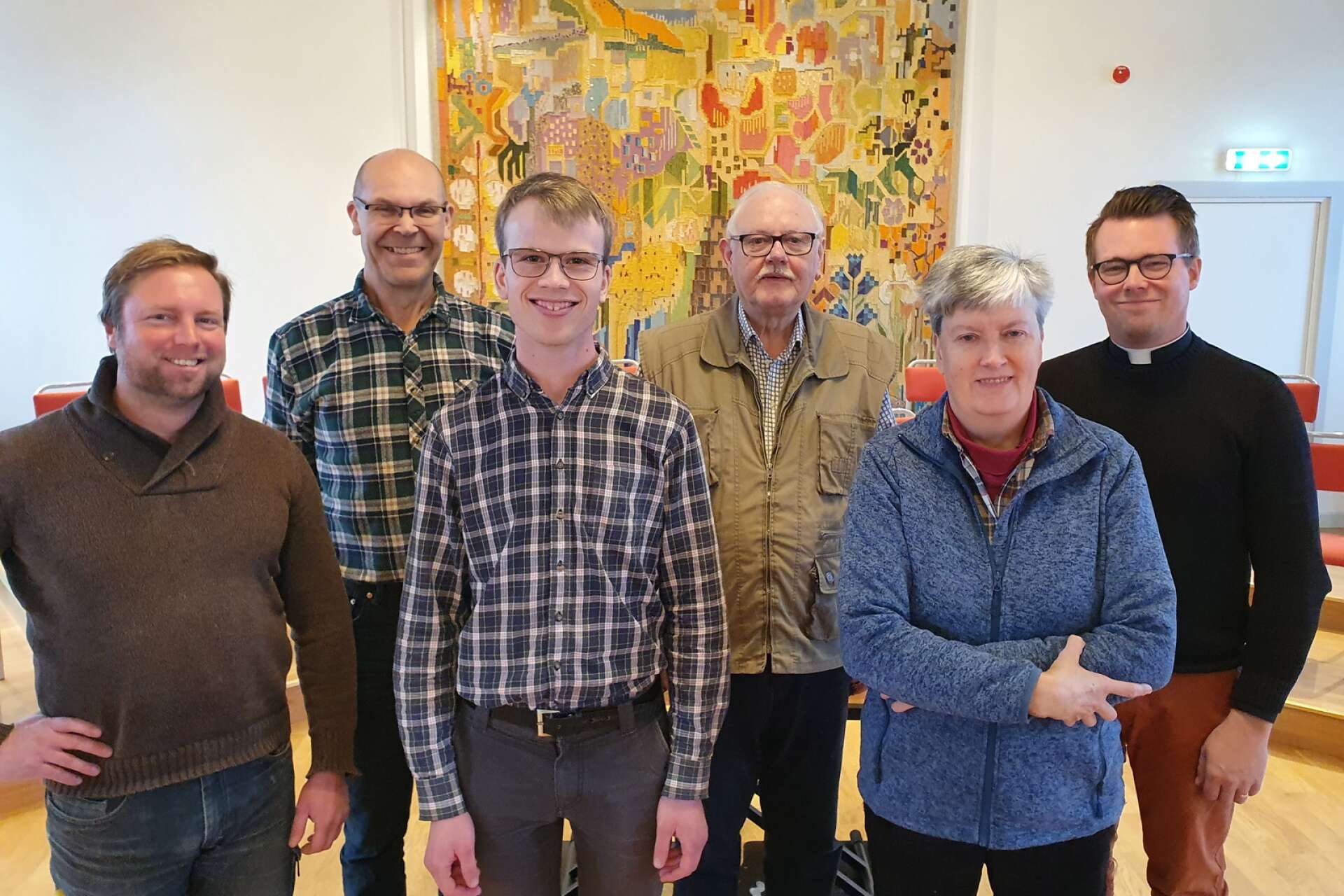 Robin Gullbrandsson, Reibjörn Carlshamre, Gustaf Johansson, Jonny Hagberg, Jennifer Lidgren och Emanuel Carlsson är arbetsgruppen som försöker samla in alla pengar till orgelbygget.