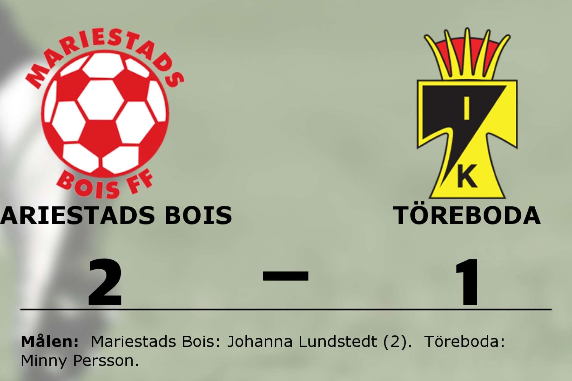 Mariestads Bois FF vann mot Töreboda IK