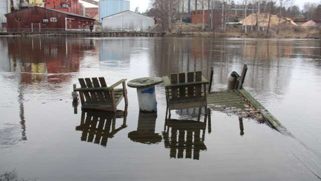 Översvämninghotet i Säffle tydliggjordes förra vintern.